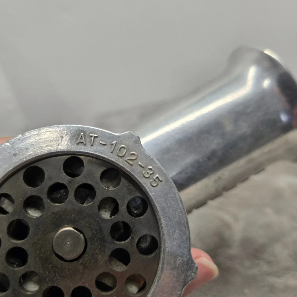 Vintage Dormeyer Meat Grinder Attachment AT-102-32 AT-102-35 Aluminum Mixer Part